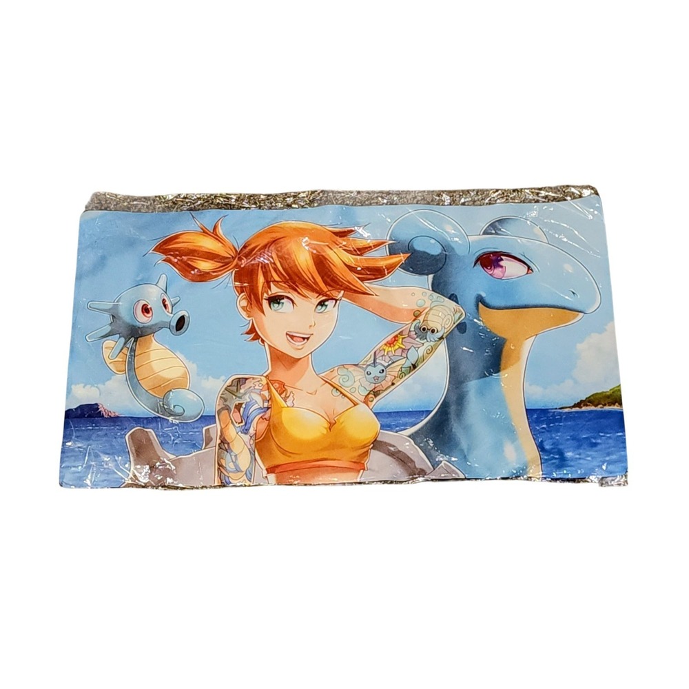 Pokemon Playmat Misty's With Ink And A Sexy Bikini At Beach Horsea‎ Lapras 23x14